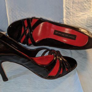 Steven Black Patent Leather Heels Shoes Size 6.5 Women’s